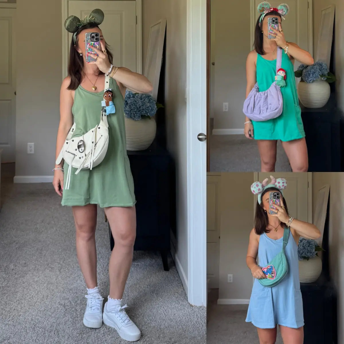 Athletic Mini Dress with Built-In Shorts & Pockets